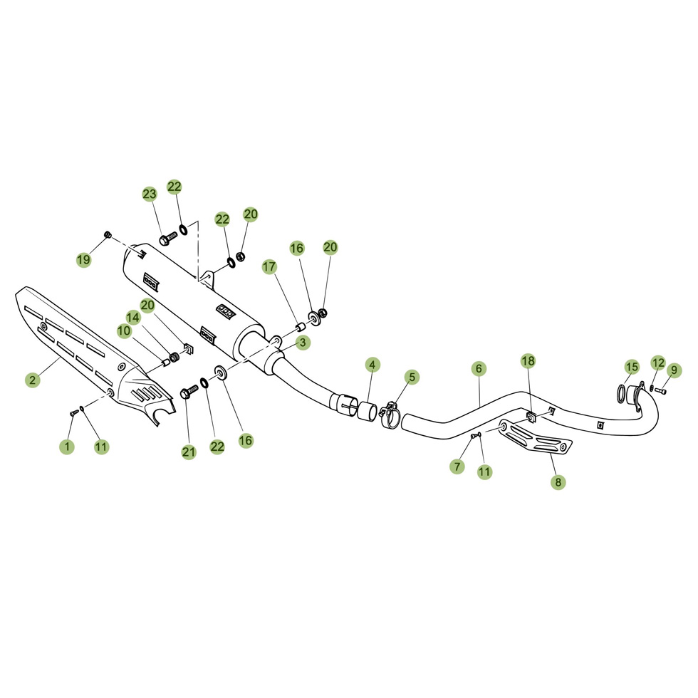 Beta Alp 4.0 07 Auspuffsystem Ersatzteile